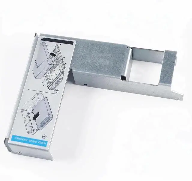 Alt view image 5 of 6 - 2.5 to 3.5 Hard Drive Adapter SSD SAS SATA Hard Drive Tray Caddy 9W8C4 Y004G 09W8C4 0Y004G Compatible for D-ELL H-P IBM LEN-OVO Mac Apple 3.5" Caddy, 10 Pack