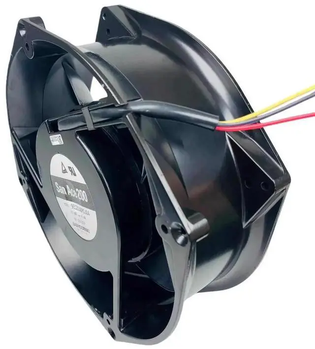 Alt view image 2 of 3 - For SANYO 9EC2048P0J04 48V 4.4A 200x200x70mm EC Cooling Fan Dual Ball Bearing l Frame PWM Speed Control Industrial Fan