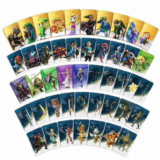 Alt view image 5 of 5 - 45 PCS NFC Game Cards Compatible with The Legend of Zelda Series - For Tears of the Kingdom, Breath of the Wild, Skyward Sword on Nintendo Switch