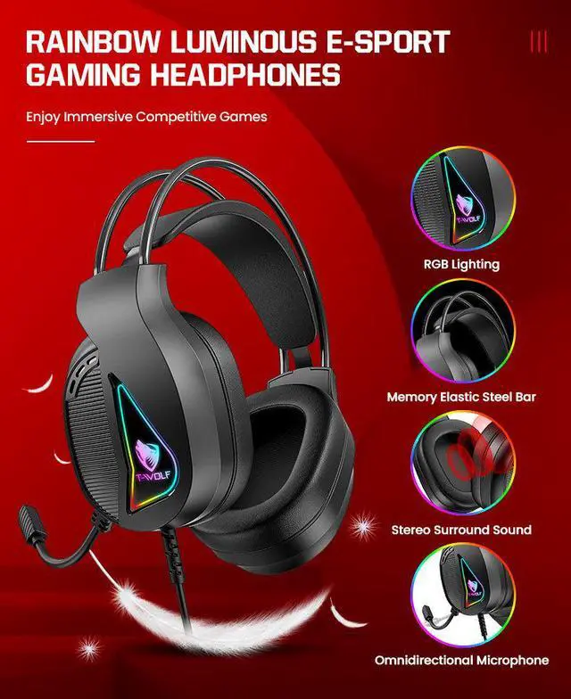 Alt view image 6 of 7 - TF400 4-in-1 Gaming Keyboard Mouse Headset Combo - RGB LED Backlit Keyboard, Gaming Mouse, Headset & Mouse Pad Set for PC Gamer