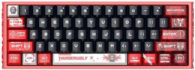 Alt view image 2 of 7 - 61-Key Magnetic Switch Mechanical Keyboard - 8000Hz Polling Rate RGB Gaming Keyboard, Hot-Swappable Hall Effect Switches, Aluminum Alloy Frame for Esports