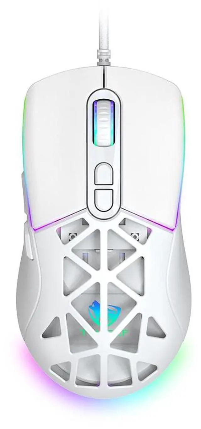 Main image of G520 Honeycomb Gaming Mouse - RGB LED Backlit Lightweight Wired Mouse with Magnetic Removable Cover, Macro Software Support for PC Gamer