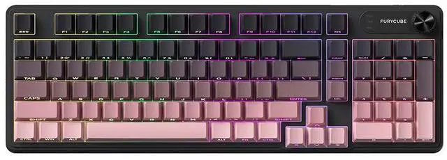 Main image of IP98 Tri-Mode Gaming Keyboard - Mechanical Feel RGB Wired Keyboard with Bluetooth & 2.4GHz Wireless Connection, USB Keyboard for PC Gamer