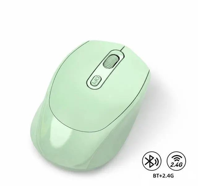 Main image of Wireless Gaming Mouse, Bluetooth Dual Mode Rechargeable Mouse, Silent Click Colorful Macaron Mouse, Ergonomic Portable Computer Mouse for Laptop PC Office
