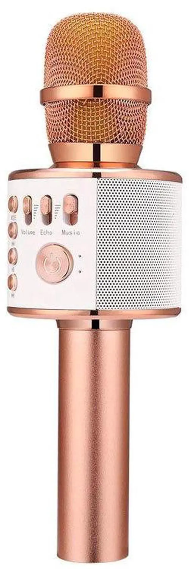 Main image of Wireless Bluetooth Karaoke Microphone,3-in-1 Portable Handheld Karaoke Mic Speaker Machine Home Party Birthday for All Smartphones PC(Q37 Rose Gold)