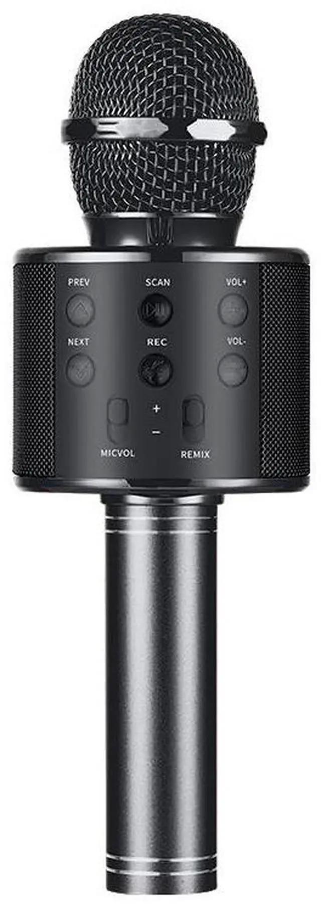 Main image of Wireless Karaoke Microphone with Bluetooth Speaker, Portable Condenser Microphone KTV Machine, All-in-One Karaoke Speaker for Kids Family Party Singing (Black)