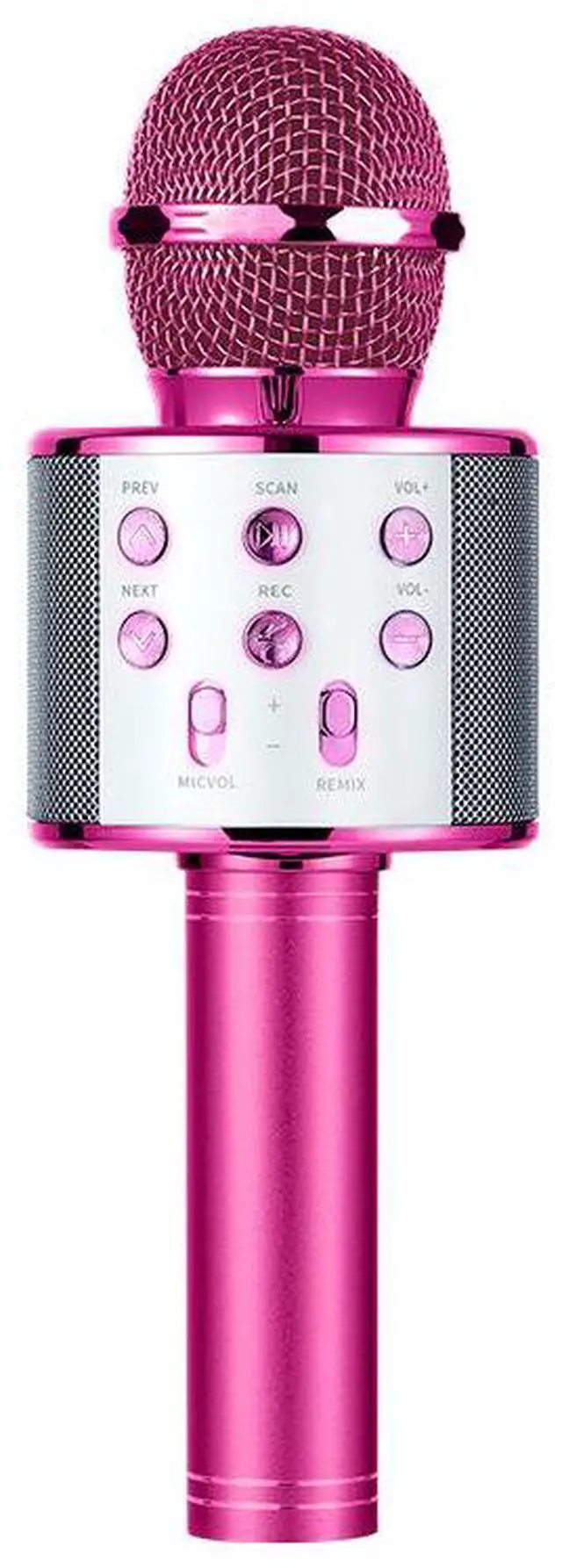 Main image of Wireless Karaoke Microphone with Bluetooth Speaker, Portable Condenser Microphone KTV Machine, All-in-One Karaoke Speaker for Kids Family Party Singing (Pink)