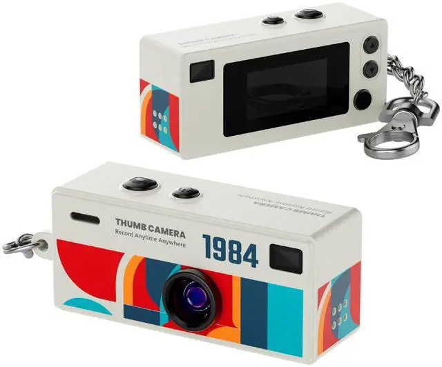 Main image of Mini Digital Camera , Portable Pocket Camera with Photo and Video Recording, Small Student Camera for Travel Outdoor Sports (32G card + USB card reader)