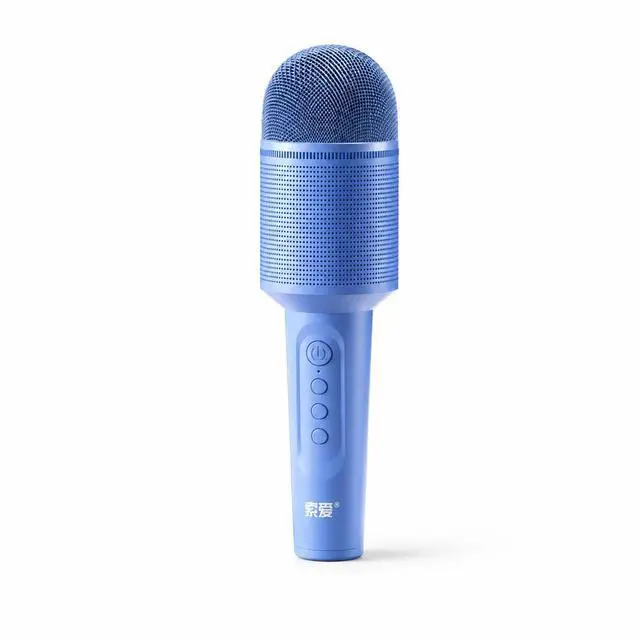 Main image of SOAIY MC8 Wireless Karaoke Microphone with Bluetooth Speaker, All-in-One Portable Karaoke Machine, Kids Singing Speaker for Home KTV Family Party Entertainment Blue