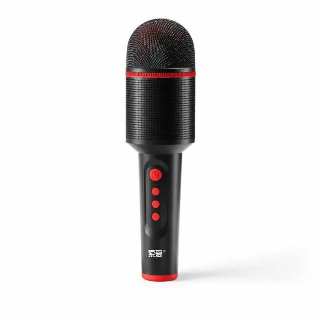 Main image of SOAIY MC8 Wireless Karaoke Microphone with Bluetooth Speaker, All-in-One Portable Karaoke Machine, Kids Singing Speaker for Home KTV Family Party Entertainment black