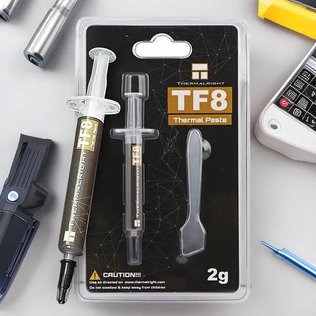 Alt view image 2 of 4 - TF8 Thermal Paste, High Conductivity CPU Thermal Compound for Desktop PC Laptop, CPU GPU Cooler Paste for Heatsink Air Cooler Water Cooling System(2g)