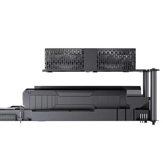 Alt view image 2 of 7 - NF-2 RAM Cooler with Fan, DDR4 DDR5 Memory Cooling Fan with ARGB Lighting, Aluminum Heat Sink for Overclocking Desktop PC Memory Module, Universal Compatibility black