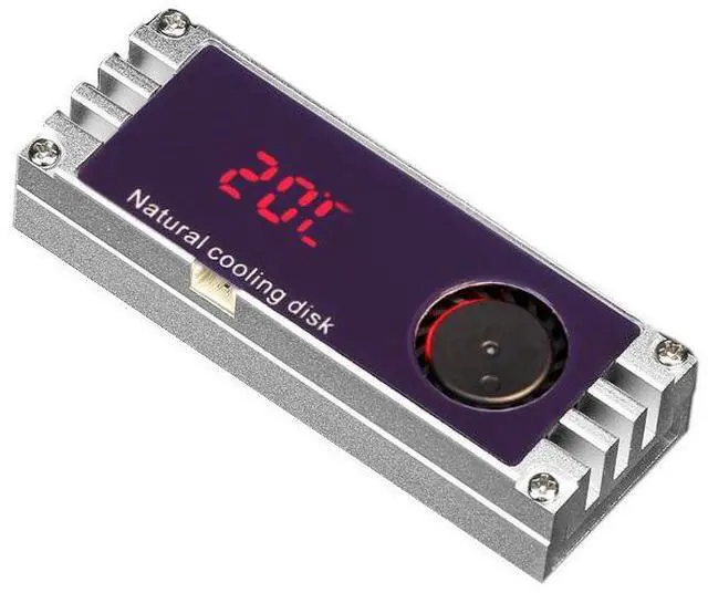 Main image of M.2 SSD Cooler with Turbo Fan, NVMe Heatsink with Thermal Pad for M.2 Solid State Drive, Active Cooling Solution for PCIe SSD Gaming PC