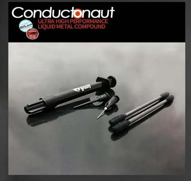 Alt view image 6 of 6 - Conductonaut Liquid Metal Thermal Paste 1g, High Conductivity CPU GPU Thermal Compound for Extreme Cooling, Overclocking PC Heat Dissipation Solution(1g)