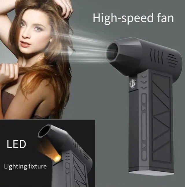 Alt view image 2 of 6 - High Speed Turbo Jet Fan, Portable Handheld Air Blower with Brushless Motor, Cordless Mini Fan for Outdoor Cooling, PC Cleaning and Dust Removal
