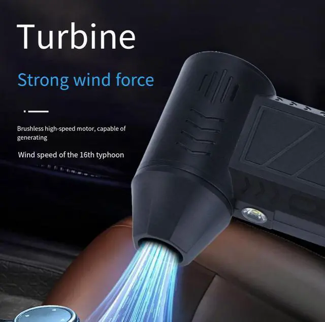 Alt view image 5 of 6 - High Speed Turbo Jet Fan, Portable Handheld Air Blower with Brushless Motor, Cordless Mini Fan for Outdoor Cooling, PC Cleaning and Dust Removal