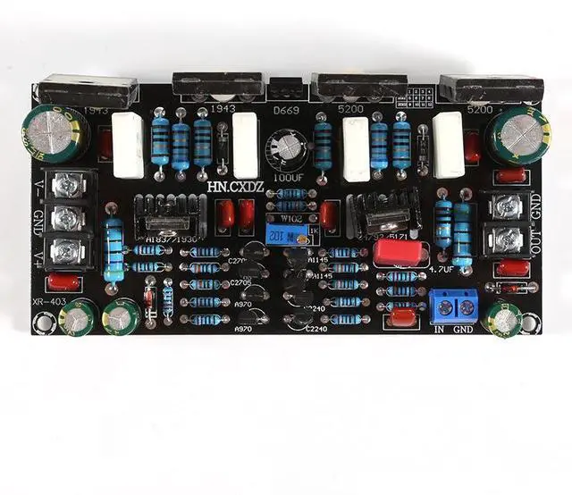 Alt view image 3 of 5 - Mono 200W Power Amplifier Board, 2SA1943 2SC5200 Transistor HIFI Audio Amplifier Module, Class AB Rear Stage DIY Speaker Amp