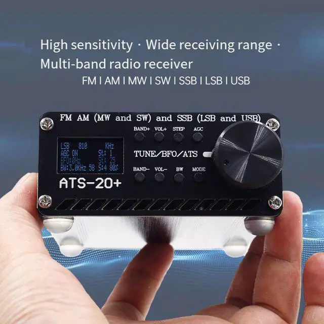 Alt view image 5 of 5 - ATS-20+ Si4732 Multi Band Radio Receiver, FM AM MW SW Shortwave Receiver with SSB LSB USB Support, Portable HAM Radio SDR Receiver