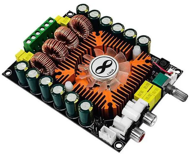 Alt view image 5 of 5 - TDA7498E Digital Power Amplifier Board, 2.0 Channel HIFI Stereo Audio Amplifier Module 160W+160W, BTL 220W Class D DIY Speaker Amp