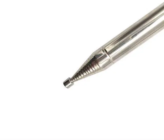 Alt view image 3 of 5 - 5.6M Telescopic Stainless Steel Antenna, M10 Mount Shortwave Ham Radio Antenna with Reinforced Base for SDR DIY Radio Projects