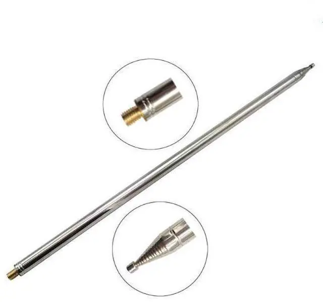 Main image of 5.6M Telescopic Stainless Steel Antenna, M10 Mount Shortwave Ham Radio Antenna with Reinforced Base for SDR DIY Radio Projects