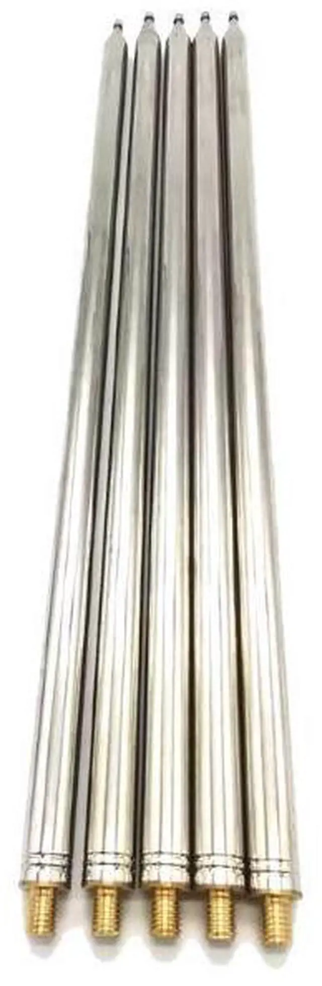 Alt view image 2 of 5 - 5.6M Telescopic Stainless Steel Antenna, M10 Mount Shortwave Ham Radio Antenna with Reinforced Base for SDR DIY Radio Projects