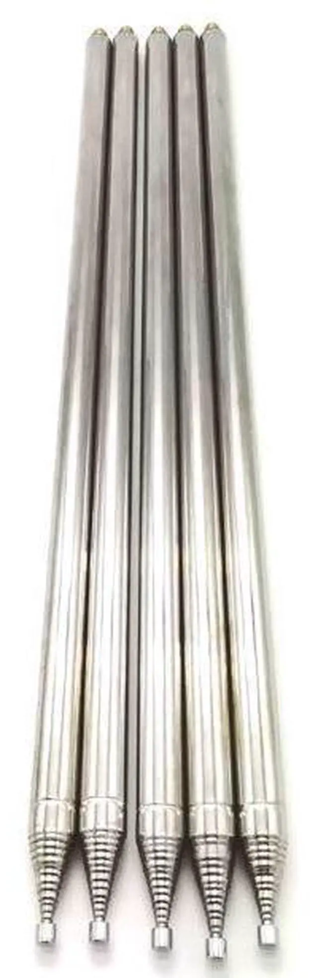 Alt view image 4 of 5 - 5.6M Telescopic Stainless Steel Antenna, M10 Mount Shortwave Ham Radio Antenna with Reinforced Base for SDR DIY Radio Projects