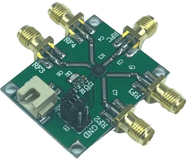 Main image of HMC7992 RF Switch Module, SP4T Single Pole Four Throw Silicon Switch, 0.1GHz-6GHz Non-Reflective Microwave Signal Switching Board