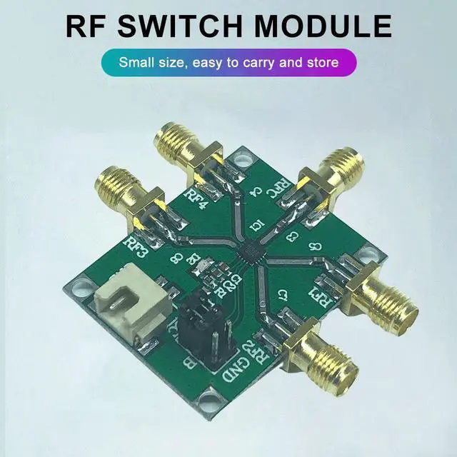 Alt view image 2 of 5 - HMC7992 RF Switch Module, SP4T Single Pole Four Throw Silicon Switch, 0.1GHz-6GHz Non-Reflective Microwave Signal Switching Board
