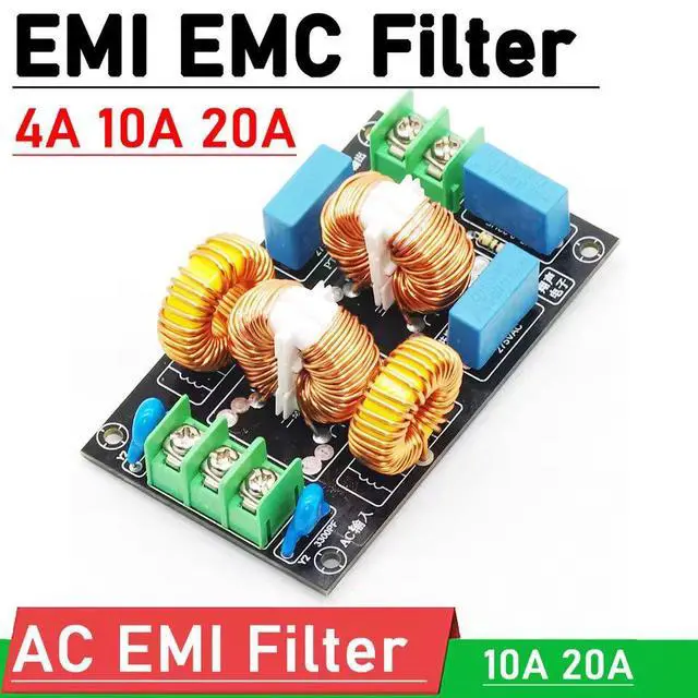Alt view image 5 of 5 - EMI EMC Power Filter, 3-Stage AC Line Noise Filter with Common Mode and Differential Mode Suppression, High Current Filter for Audio Amplifier 20A