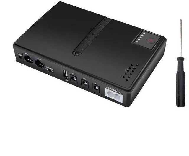 Main image of DC1018L Mini DC UPS Backup Power Supply, 5V 9V 12V 15V 24V Output Uninterruptible Power Adapter for Router, Optical Modem and Network Devices