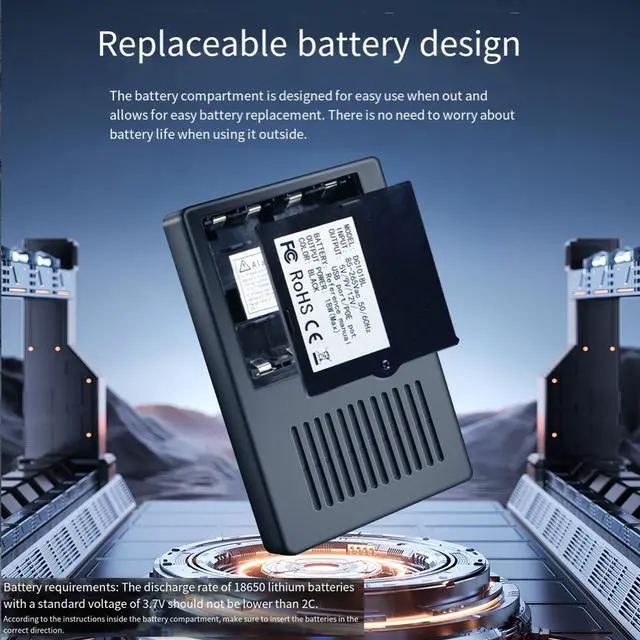 Alt view image 5 of 7 - DC1018L Mini DC UPS Backup Power Supply, 5V 9V 12V 15V 24V Output Uninterruptible Power Adapter for Router, Optical Modem and Network Devices