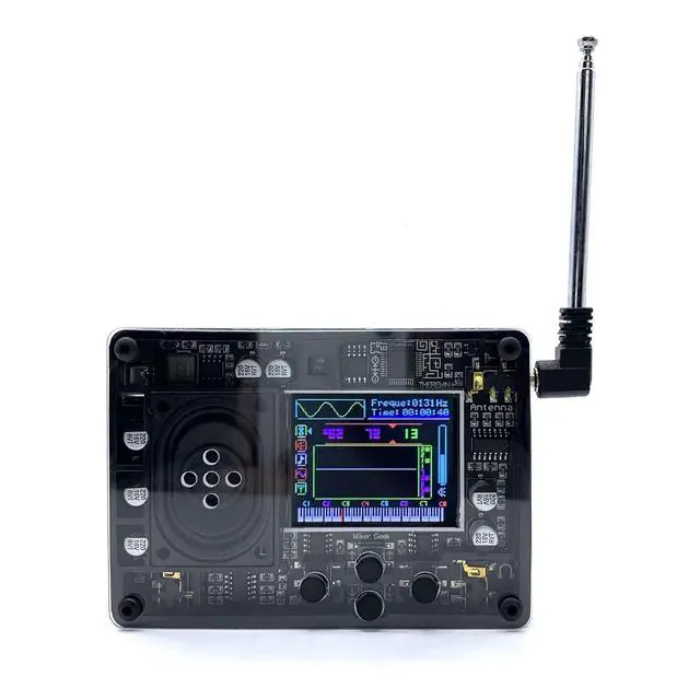 Alt view image 5 of 6 - Mini Theremin Musical Electronic Creative Instrument with OLED Screen, Vintage Multi-Voice Synthesizer Toy for Music Lovers & STEM Learning