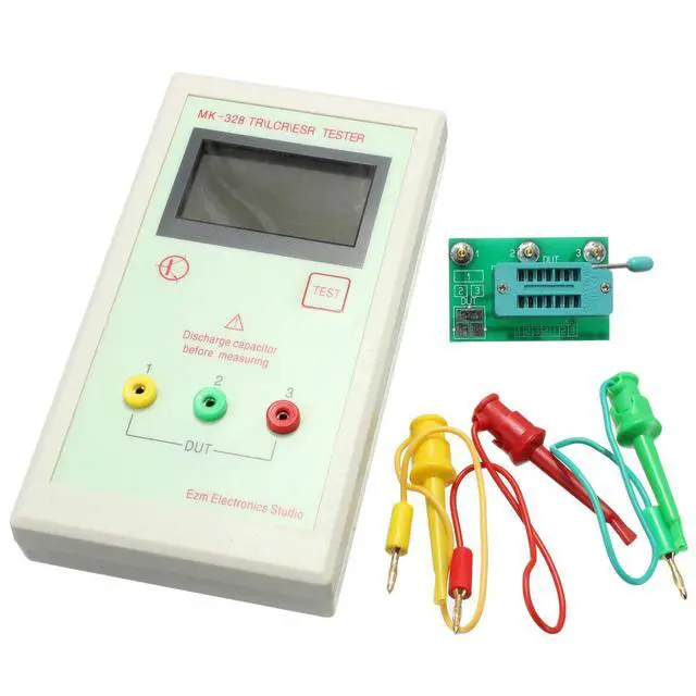 Alt view image 2 of 5 - MK-328 Transistor Tester LCR ESR Meter, Handheld Component Analyzer for NPN PNP MOSFET Diode Capacitor Resistor Inductor with LCD Display & Test Leads