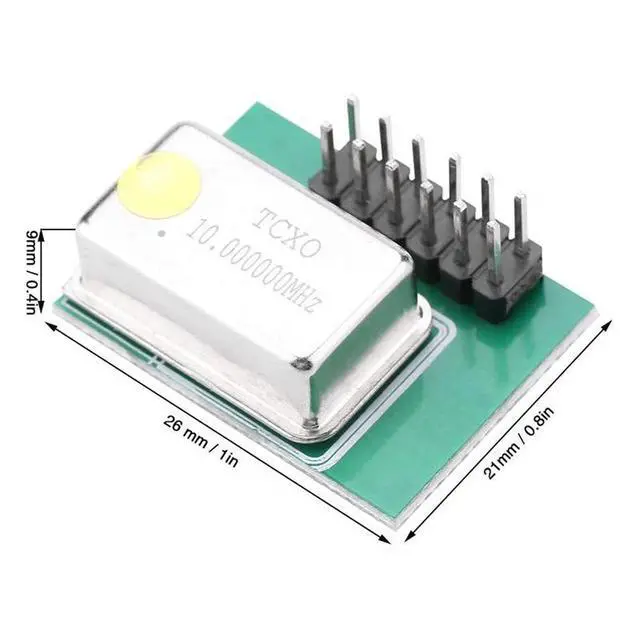 Alt view image 2 of 5 - High Precision TCXO External Clock Module PPM0.1 for HackRF One SDR Radio Experiment - Temperature Compensated Crystal Oscillator with DIP Package