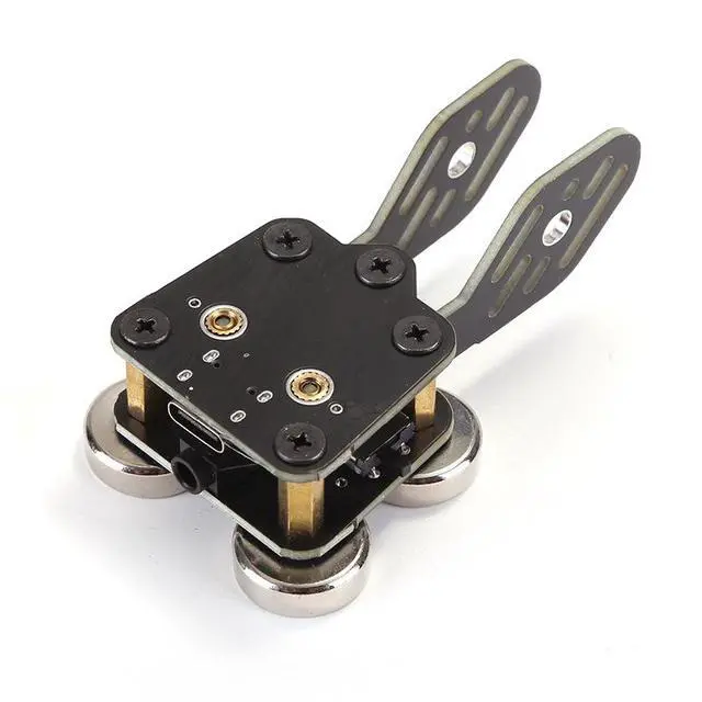 Alt view image 3 of 6 - CW Morse Code Paddle Key, Dual Lever Iambic Paddle with Type-C Dual Interface, PCB Magnetic Telegraph Key for Ham Radio Shortwave Transceiver and CW Training, Screwdriver Included