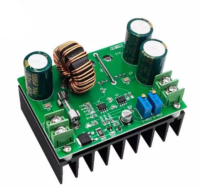 Main image of 600W DC-DC Boost Converter Module, 10-60V to 12-80V Adjustable Step Up Voltage Regulator, High Power Converter for Solar, Laptop Power and DIY Electronics