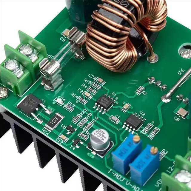 Alt view image 2 of 5 - 600W DC-DC Boost Converter Module, 10-60V to 12-80V Adjustable Step Up Voltage Regulator, High Power Converter for Solar, Laptop Power and DIY Electronics