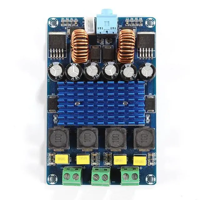 Alt view image 3 of 5 - XH-M642 TPA3116D2 Digital Power Amplifier Board, Auto Boost HiFi Stereo Amplifier Module Dual Channel 12V 100W Class D Audio Amplifier PCB Board