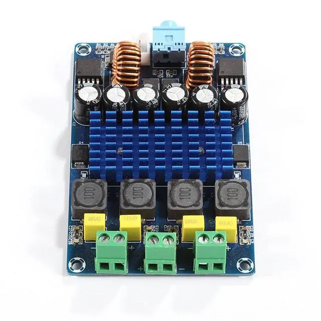 Alt view image 2 of 5 - XH-M642 TPA3116D2 Digital Power Amplifier Board, Auto Boost HiFi Stereo Amplifier Module Dual Channel 12V 100W Class D Audio Amplifier PCB Board