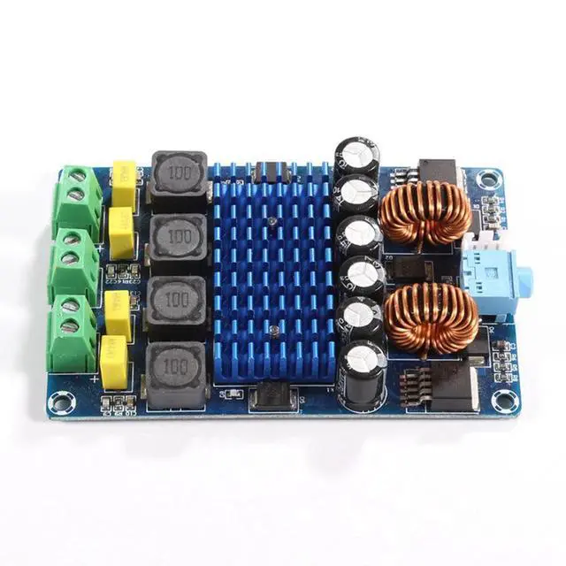 Alt view image 5 of 5 - XH-M642 TPA3116D2 Digital Power Amplifier Board, Auto Boost HiFi Stereo Amplifier Module Dual Channel 12V 100W Class D Audio Amplifier PCB Board