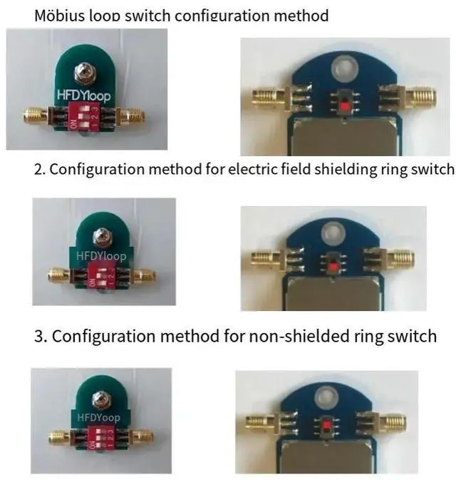 Alt view image 6 of 7 - Active Mini Magnetic Loop Antenna, 50kHz-500MHz Wideband Small Loop Antenna with Amplifier Board, Broadband RF Receiving Antenna Module