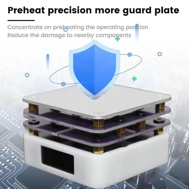 Alt view image 6 of 7 - 65W PD Mini Soldering Hot Plate, USB Type-C Temperature Controlled Preheater with LED Display, Reflow Soldering Heating Plate for PCB Repair and Electronics DIY