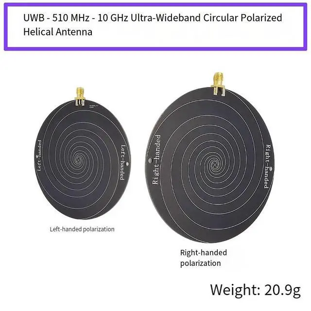 Alt view image 3 of 6 - High-Frequency RFID 0.5110GHz Ultra-Wideband Circularly Polarized Antenna Equiangular Spiral Antenna, Left-Hand / Right-Hand Circular Polarization