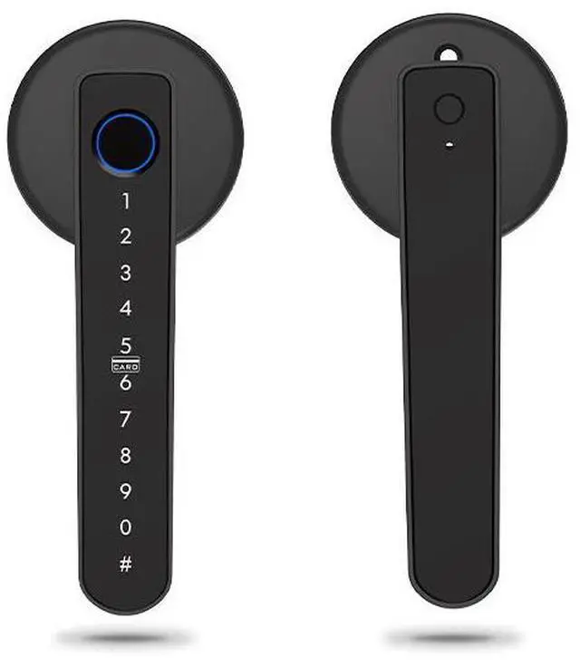 Main image of Smart Fingerprint Door Lock, Keyless Password Electronic Lock with Digital Keypad, Security Entry Door Lock for Home, Hotel and Apartment(Black)