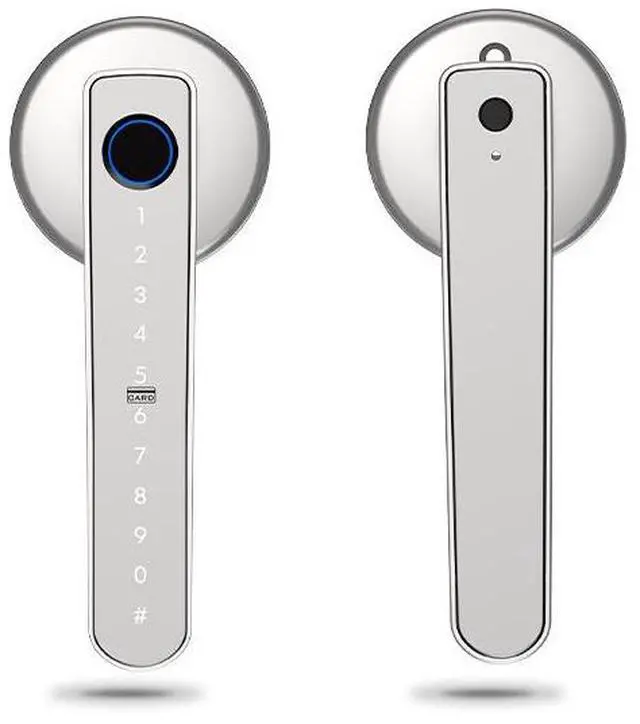Main image of Smart Fingerprint Door Lock, Keyless Password Electronic Lock with Digital Keypad, Security Entry Door Lock for Home, Hotel and Apartment(Silver)