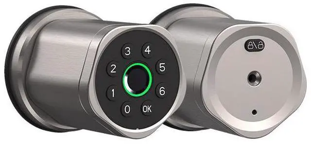 Main image of Smart Fingerprint Door Lock, Interior Bedroom Password Lock with Replaceable Knob Design, Digital Electronic Lock with Tuya APP Control for Home Wooden Doors
