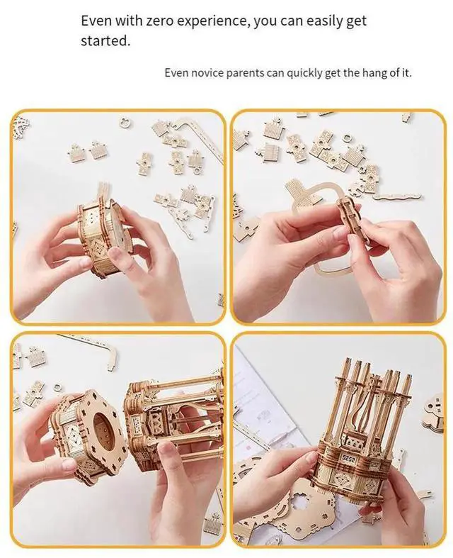 Alt view image 7 of 7 - 3D Wooden Airplane Puzzle Model, DIY Wooden Building Kit, Creative Aircraft Assembly Toy, Educational Craft Gift for Kids and Model Hobbyists