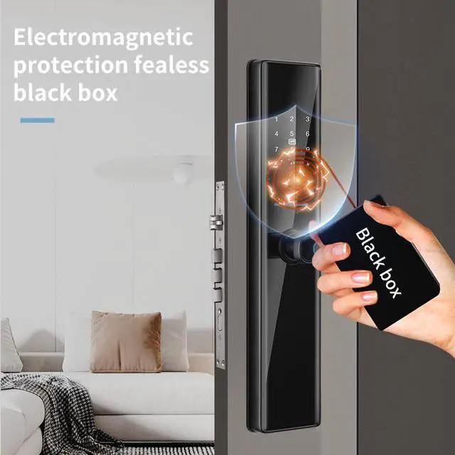Alt view image 2 of 7 - S819-2 Tuya WiFi Smart Door Lock with Fingerprint, Password & RFID Card Access, Electronic Smart Lock for Home Security
