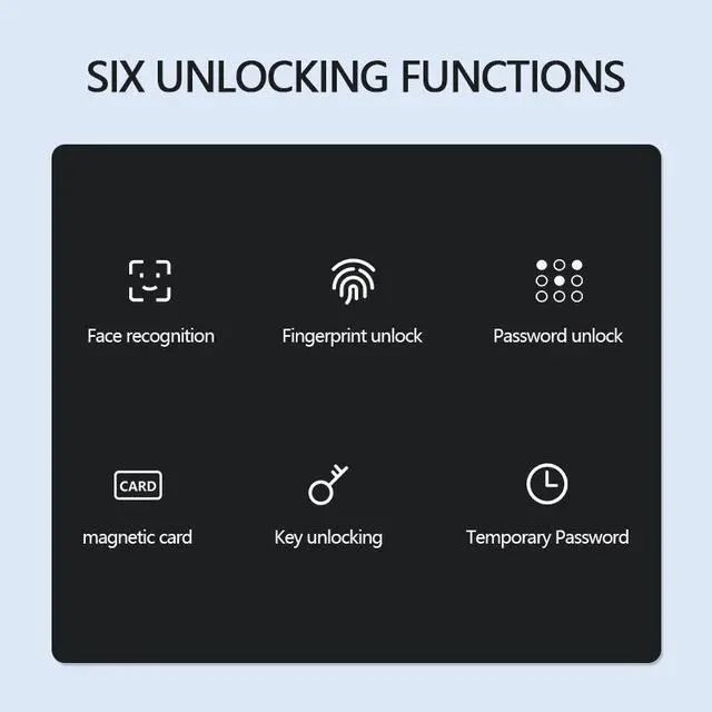 Alt view image 5 of 7 - Tuya Smart Indoor Door Lock with One-Touch Handle, Fingerprint, Password & RFID Card Access, WiFi Enabled Electronic Smart Lock for Home and Office